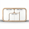 Meuble de rangement en bois et MDF blanc 120 x 40 x 80cm
