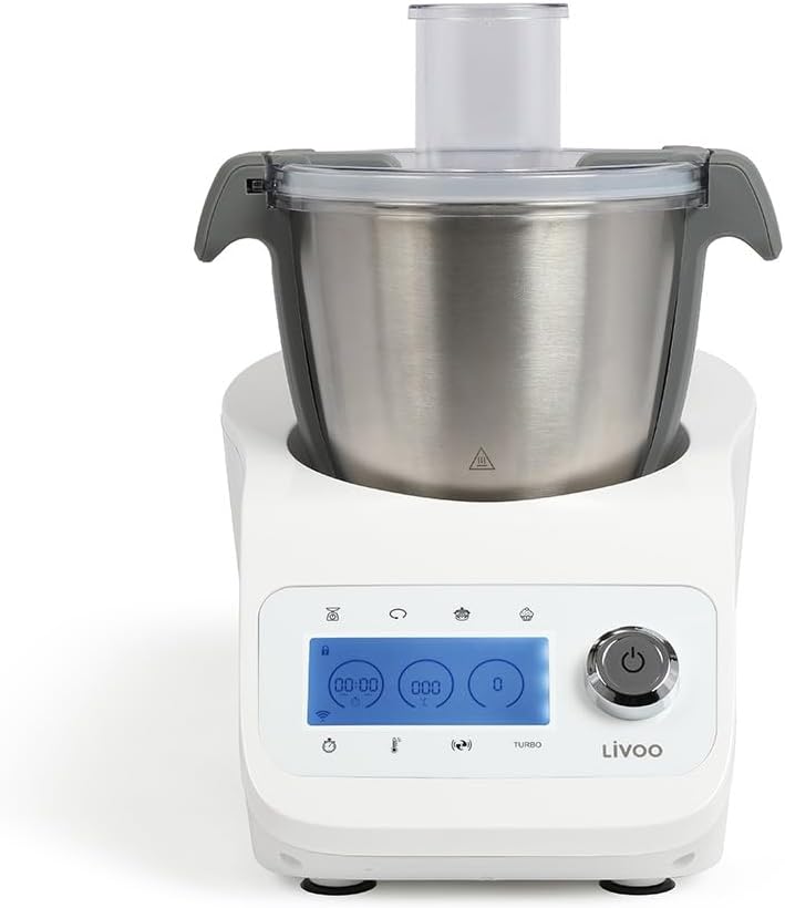 LIVOO Super Cooker, 12 fonctions, Bol 3.5L, Accessoires inclus(Blanc)