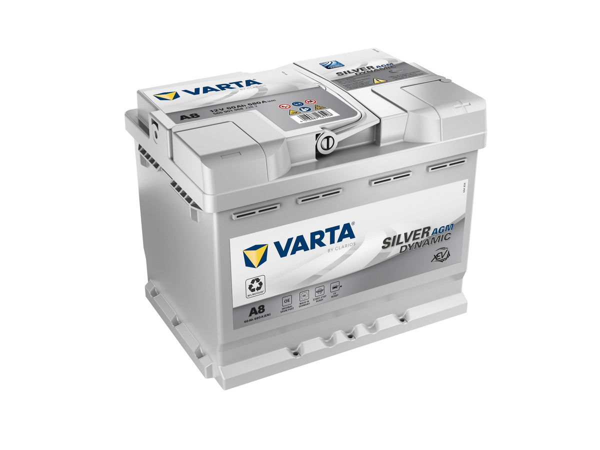 Batterie 12V 60Ah 680A A8 Varta Agm(Gris)