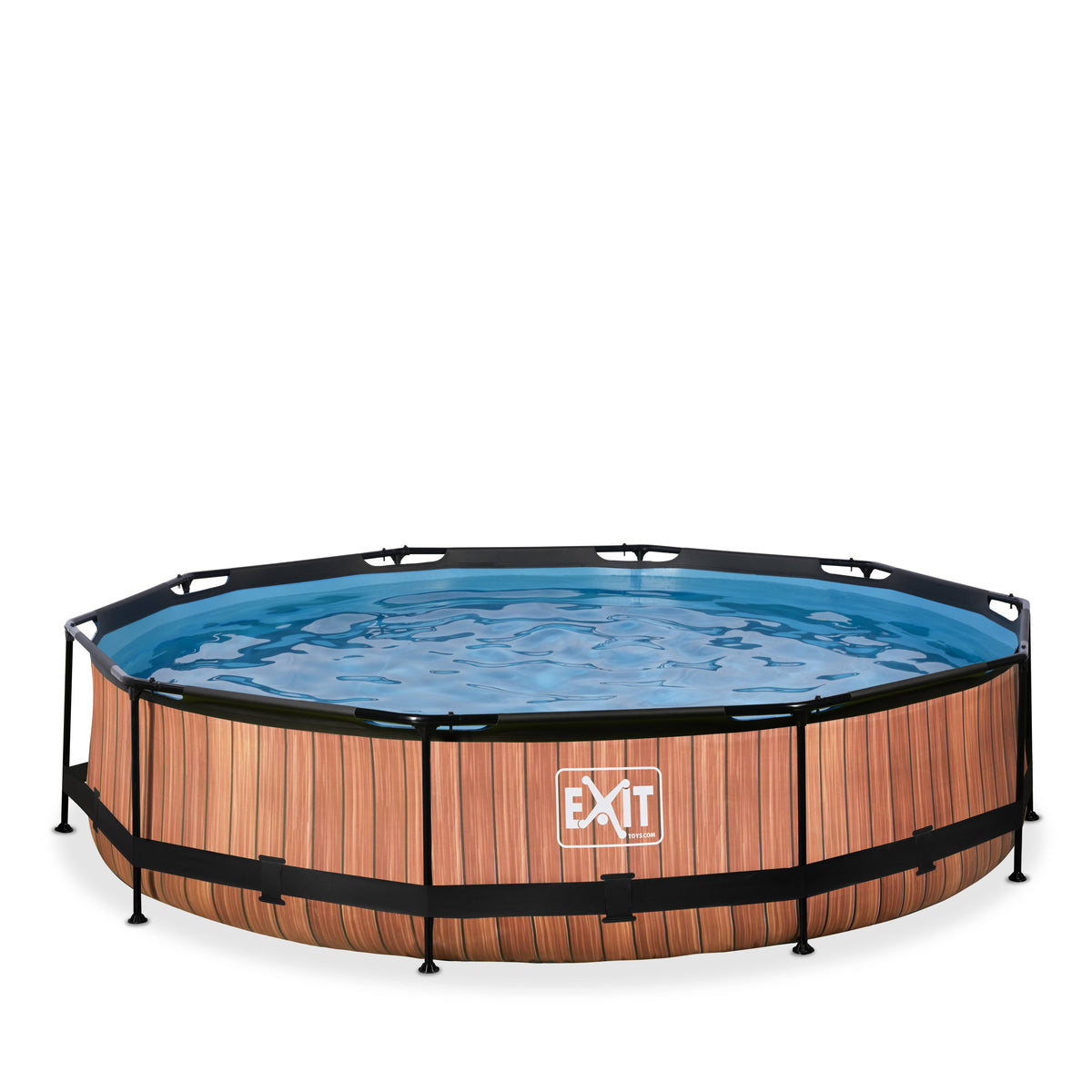 Piscine enfant Wood ronde Exit(Bleu/Marron/Noir)
