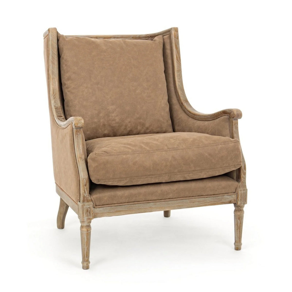 Fauteuil Caterina pour intérieurs, structure en bois de frêne 74,5 x 85 x 98h cm(Catherine)